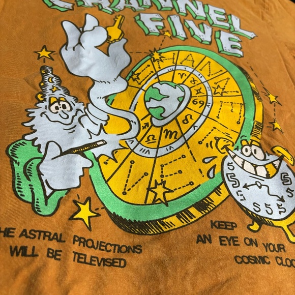 Channel 5 merch orange t-shirt - Picture 2 of 6